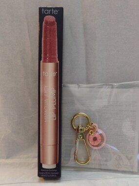 tarte X Dunkin Maracuja Juicy Lip Plump Full Size /w Donut Charm-Rosy Mauve- NWT